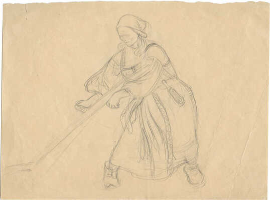 Пахомов Алексей Фёдорович. Крестьянка с косой 